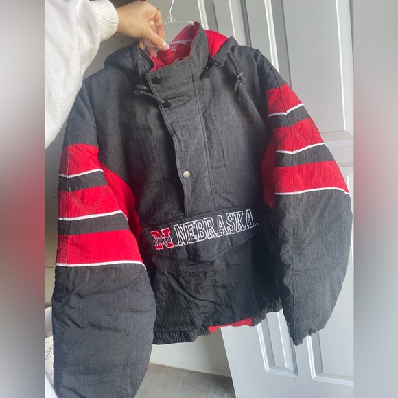 vintage 90s nebraska starter windbreaker - Picture 2 of 5